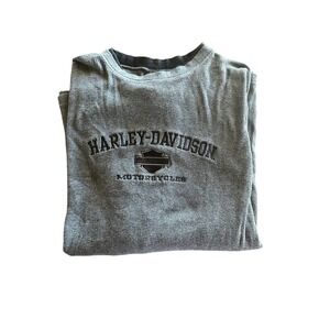 Harley Davidson‎ Gray Motorcycle Thermal Long Sleeve Shirt